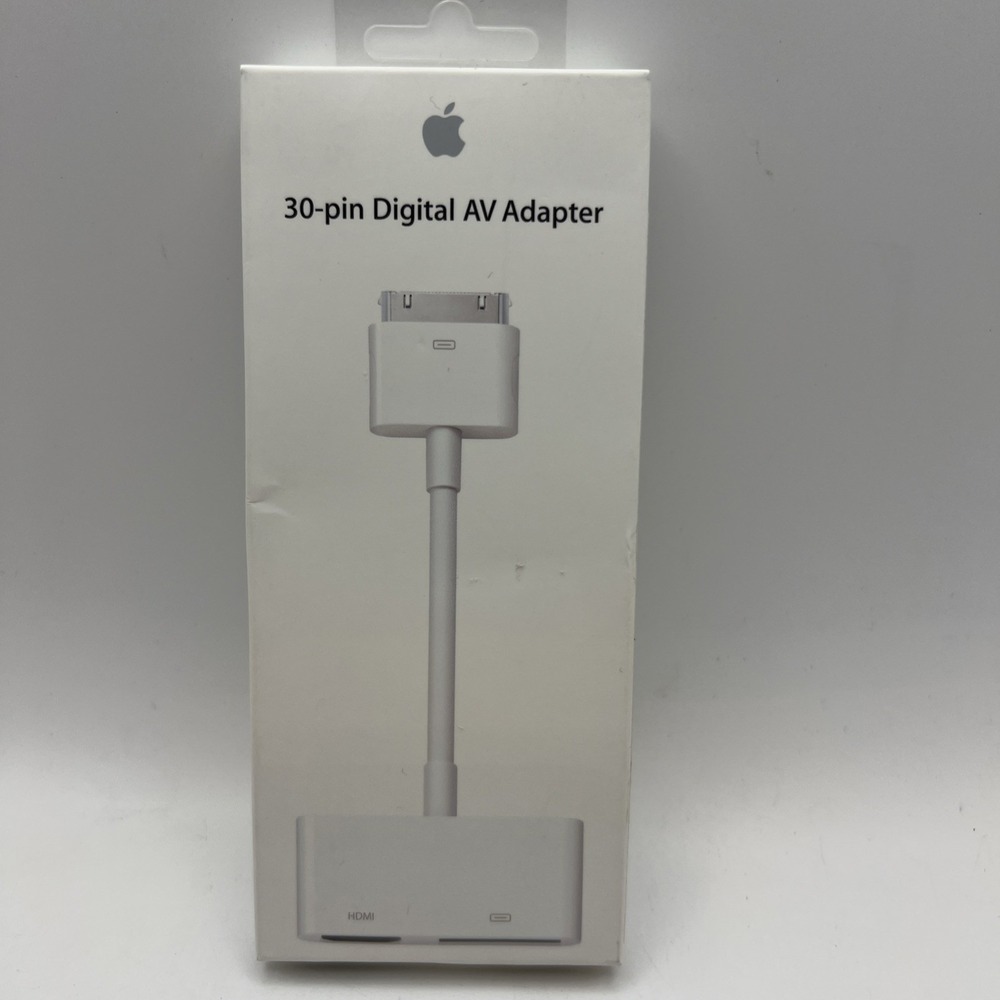 Apple 30-Pin Digital AV Adapter White MD098AM/A HDMI-compatible iPhone 4/4s New